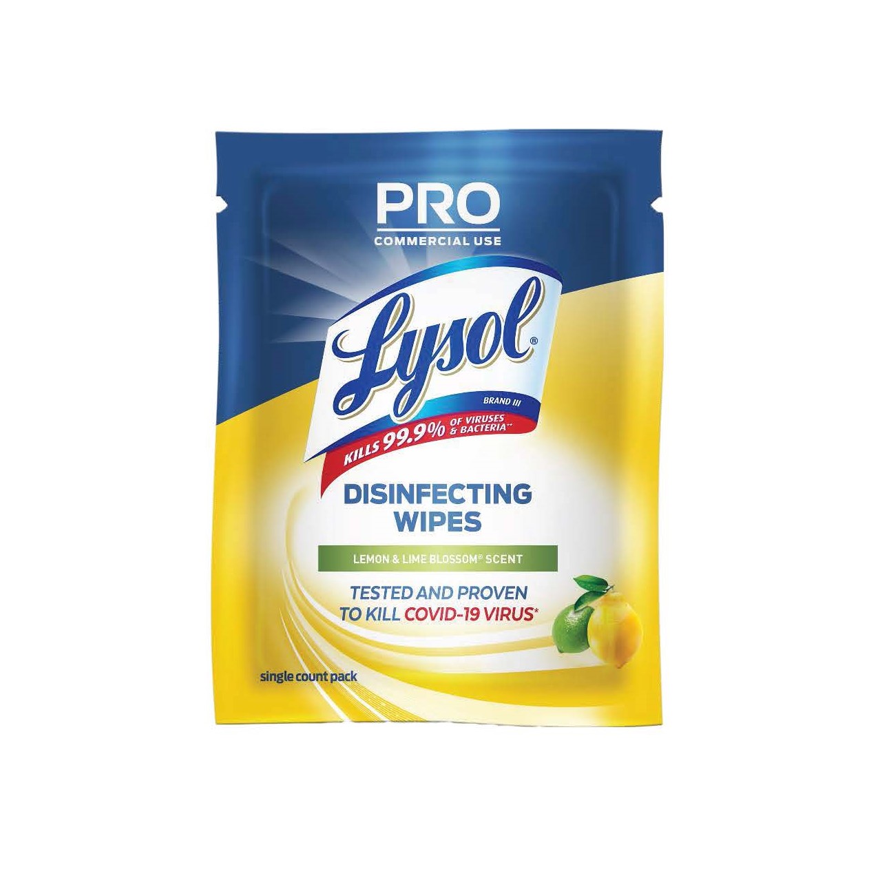 LYSOL Professional Disinfecting Wipes  Lemon  Lime Blossom